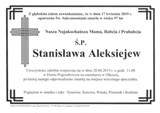 Aleksiejew Stanisława