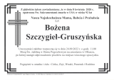 Bożena Szczygieł-Gruszyńska