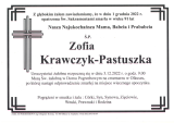 Zofia Krawczyk-Pastuszka
