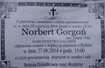 Pogrzeb śp. Norberta Gorgonia – (l. 24) – 27.06.2014) – Bydlin (Załęże)