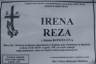 Pogrzeb śp. Ireny REZA  Domaniewice – Bydlin