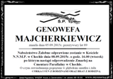 Majcherkiewicz Genowefa