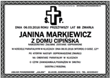 Markiewicz Janina