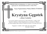 Gęgotek Krystyna