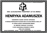 Adamuszek Henryka