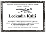 Kaliś Leokadia
