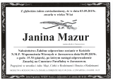 Janina Mazur