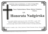 Honorata Nadgórska