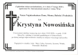 Krystyna Nowosińska