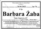 Barbara Żaba