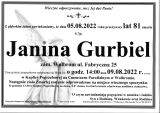 Janina Gurbiel