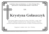 Krystyna Gołaszczyk