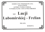 śp. Lucja Lubomirska-Frelian