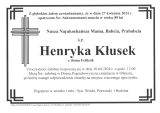 Henryka Kłusek