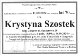 Krystyna Szostek