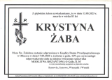 Krystyna Żaba