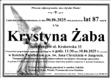 Krystyna Żaba