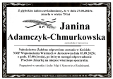 Janina Adamczyk-Chmurkowska