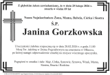 Janina Gorzkowska