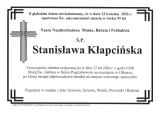 Stanisława Kłapcińska